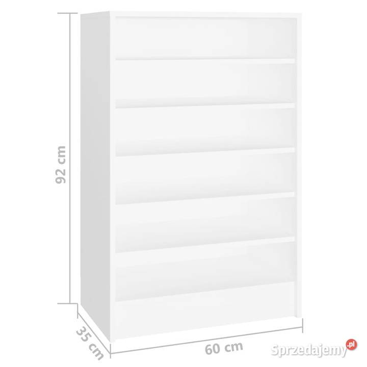 Szafka na buty biała 60x35x92 materiał Warszawa