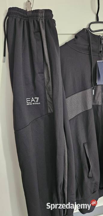 Armani dres XL czarno szary ea7 piękny super Armani mazowieckie Warszawa sprzedam