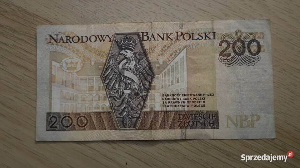 Banknot 200 seria YC Katowice sprzedam
