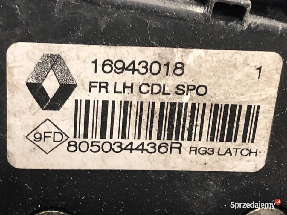 ZAMEK DRZWI LEWY PRZÓD RENAULT MEGANE IV Kombi osobowe