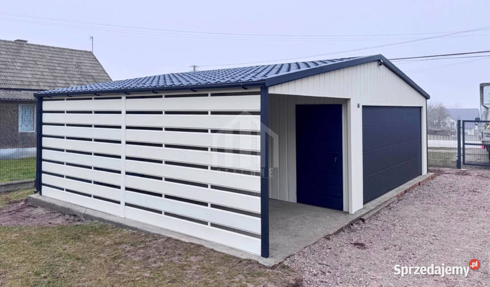 Garaż blaszany 6x6 wiata 3x6 brama drzwi okno sprzedam
