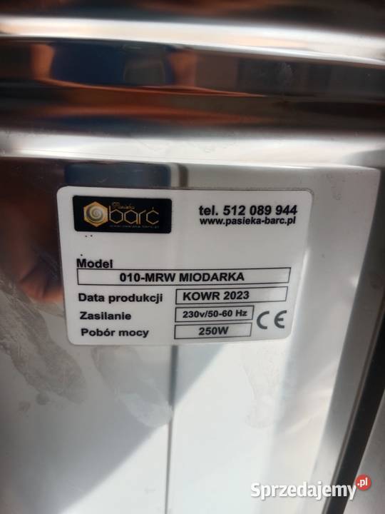 Miodarka barć 10 ramek Pszczelarstwo mazowieckie