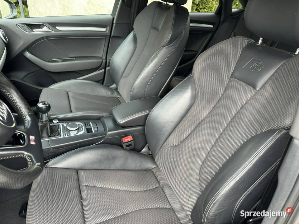 Audi A3 SLine czarna podsufitka 150 kamera przyciemniane szyby Wejherowo