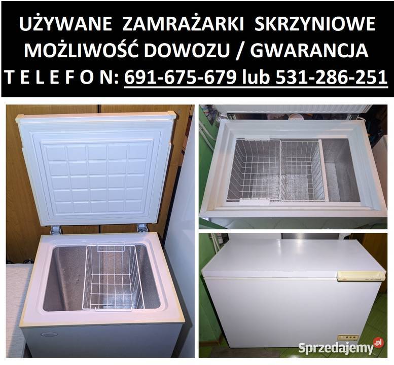 Zamrażarki SKRZYNIOWE różne wielkości pojemności Dobrzyń nad Wisłą