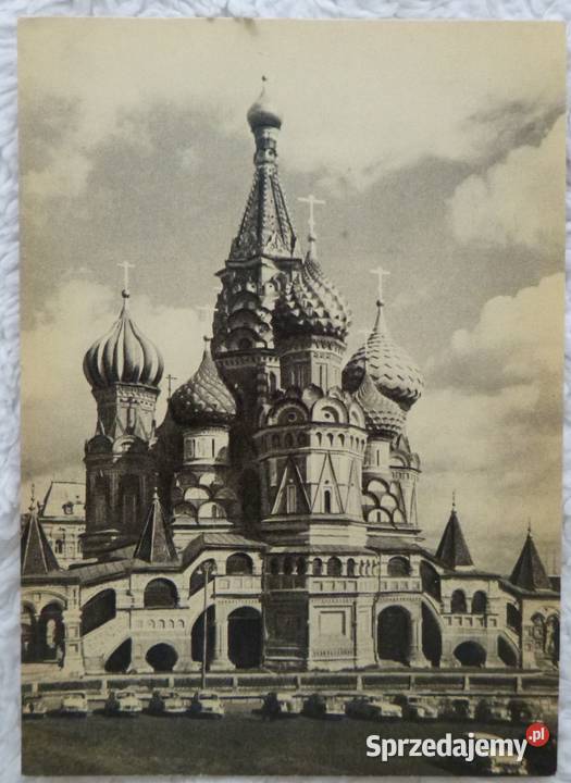 Rosyjskie pocztówki 1962 kpl 15 Sobór Wasyla Pocztówki i karty telefoniczne Warszawa