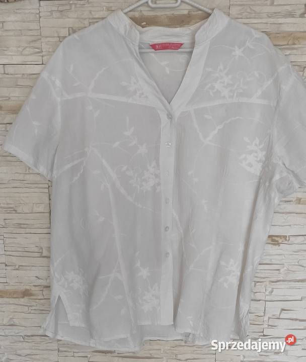 Biała bluzeczka z białym haftem Bluzki i koszule pomorskie Gdańsk