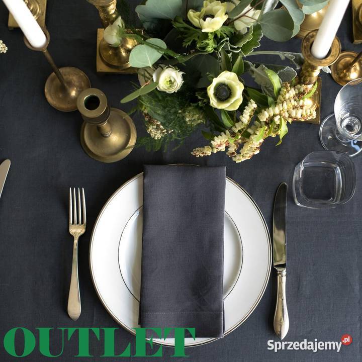 Obrus plamoodporny szary antracyt 150x260 Warszawa