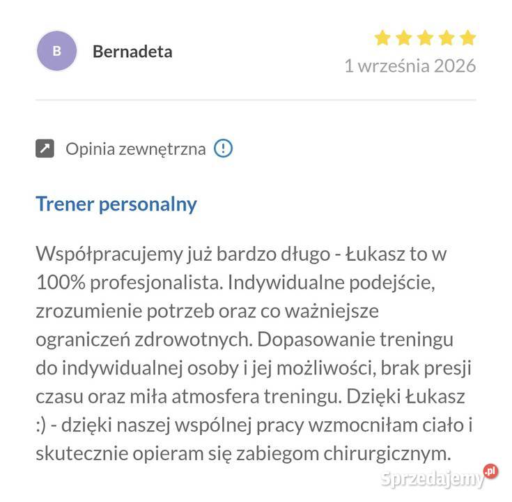 Treningi personalne treningi w parach darmowa Sosnowiec