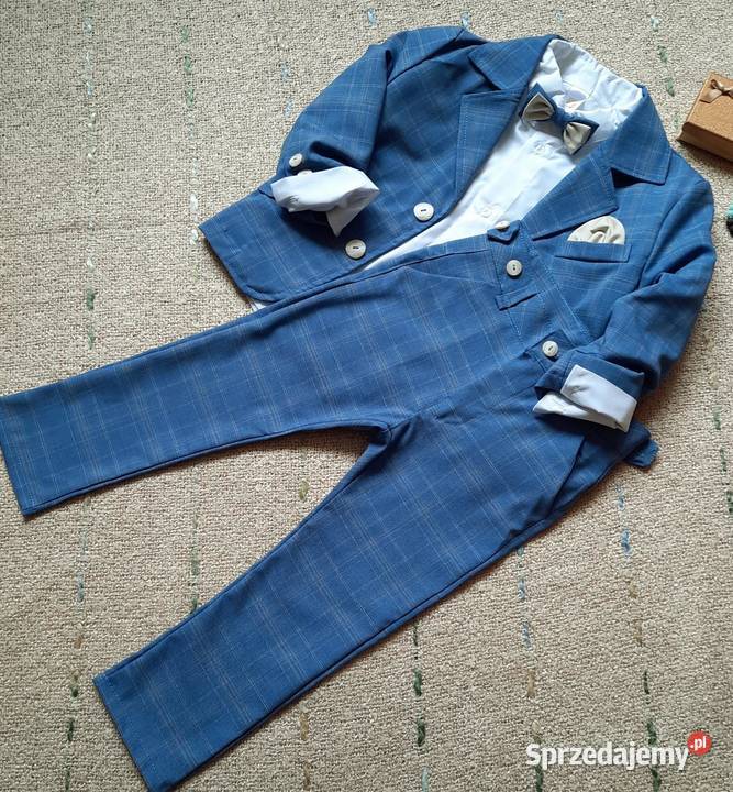 Garnitur niebieski 4czesciowy chłopca Folletti Lublin