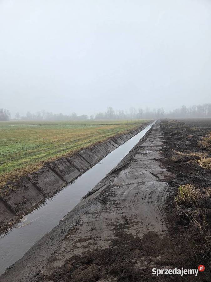 Usługi koparką gąsienicową Kopanie stawów Mława