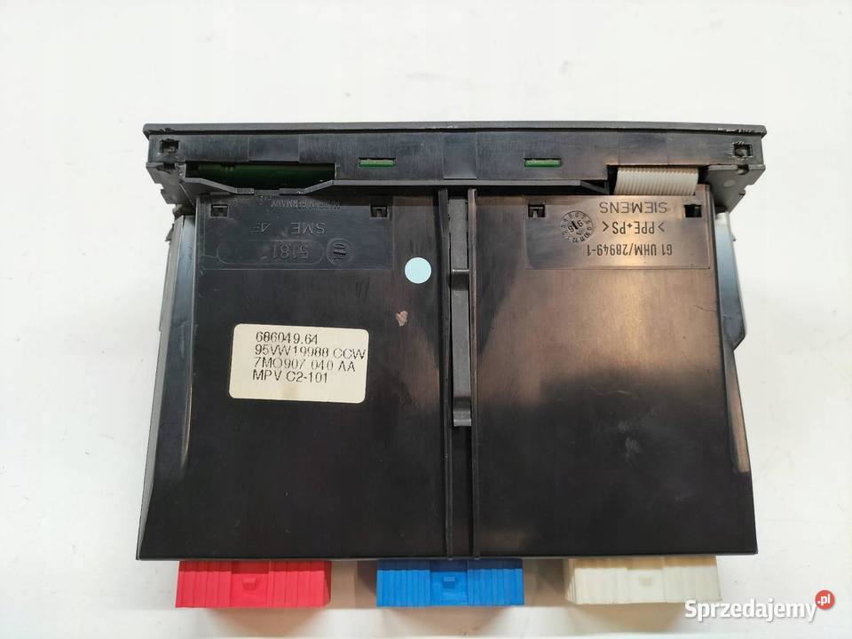 PANEL NAWIEWU 95VW199988CCW 7M0907040AA Seat osobowe