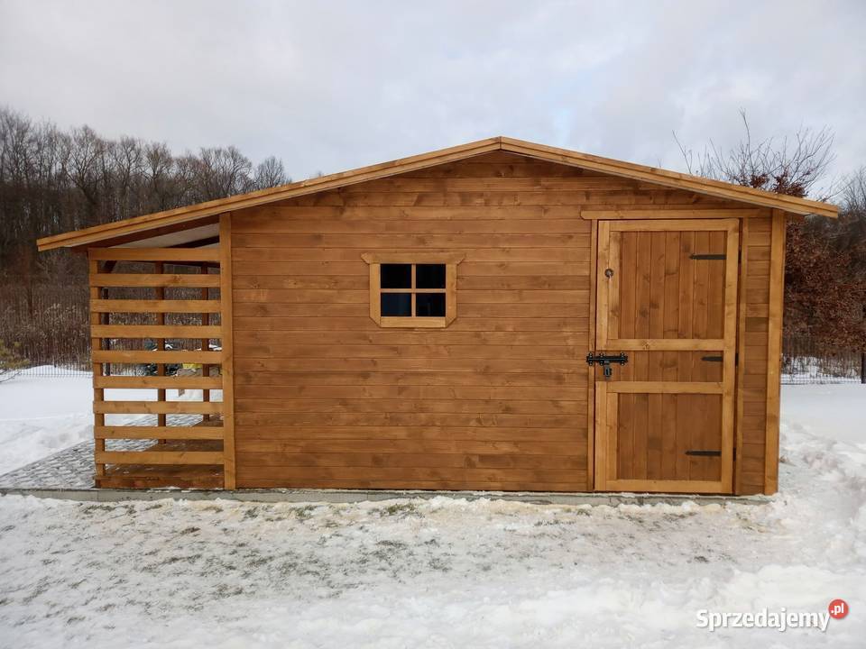Domek narzędziowy ogrodowy 4x3 z drewutnią 06m Opole