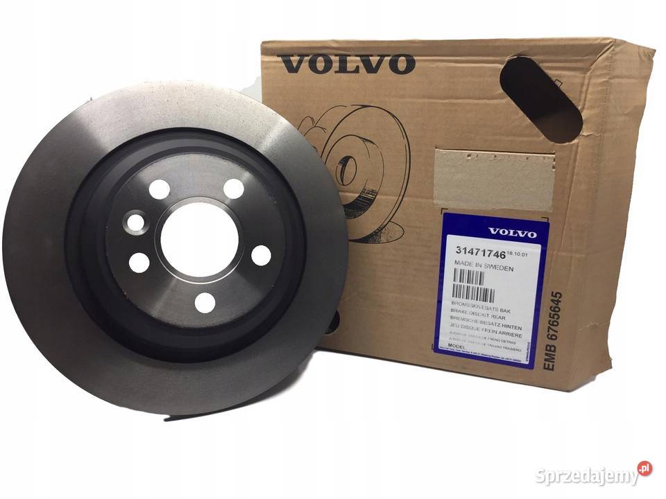 VOLVO S60 V60 S80 oryginal tarcze hamulcowe tyl