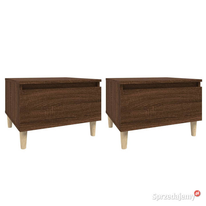 Stoliki boczne 2 brązowy dąb 50x46x35 WM819515 Warszawa