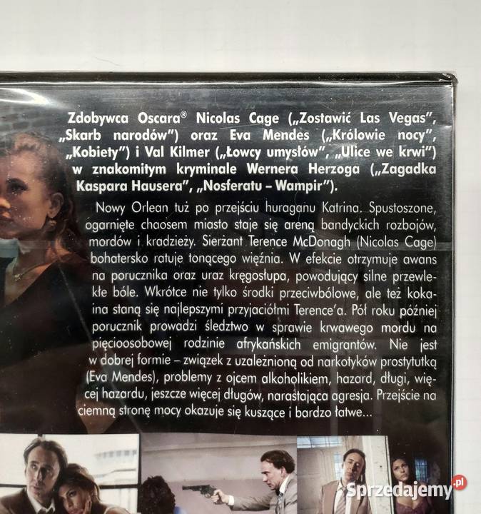 Zły porucznik Nicolas Cage Eva Mendes film DVD