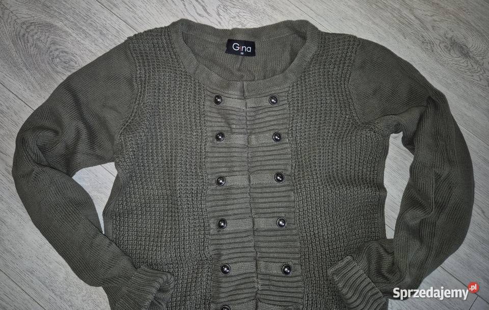 Sweter damski guziki 38M