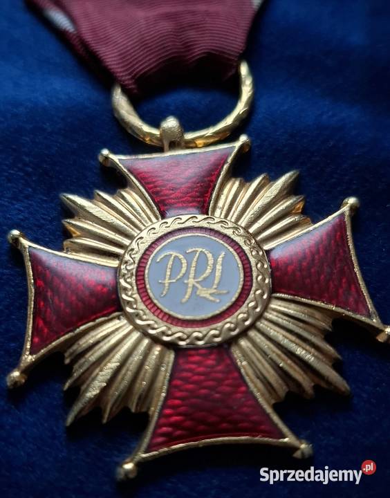 Złoty Krzyż Zasługi dokument na majora Wojska Militaria Wejherowo