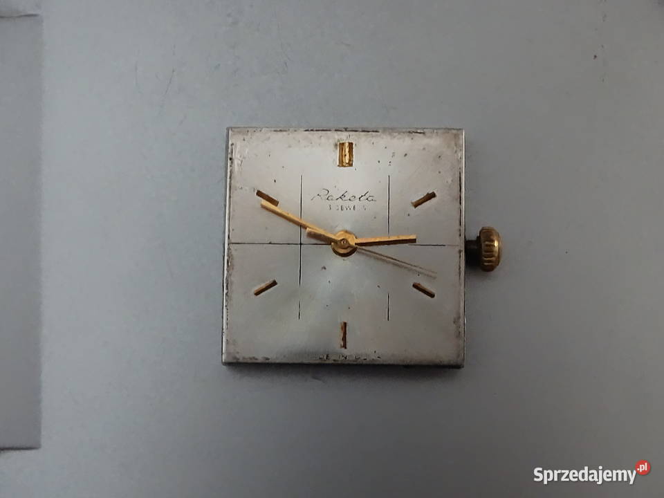 Rzadki Sprawny Zegarek Vintage Raketa Kostka Biłgoraj