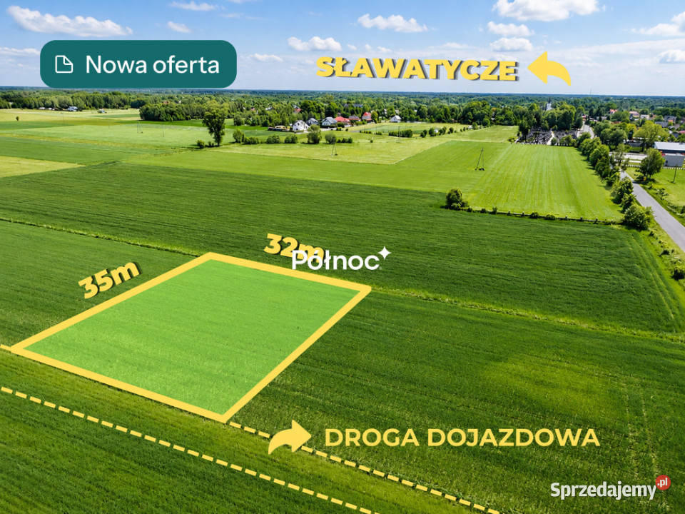 Działka budowlana z WZ Sławatycze