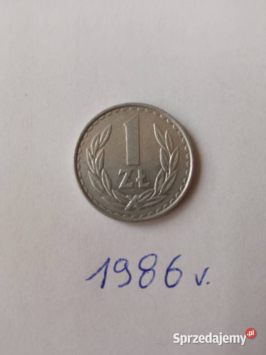 Stara moneta 1 1986 r PRL wysyłka śląskie Sosnowiec