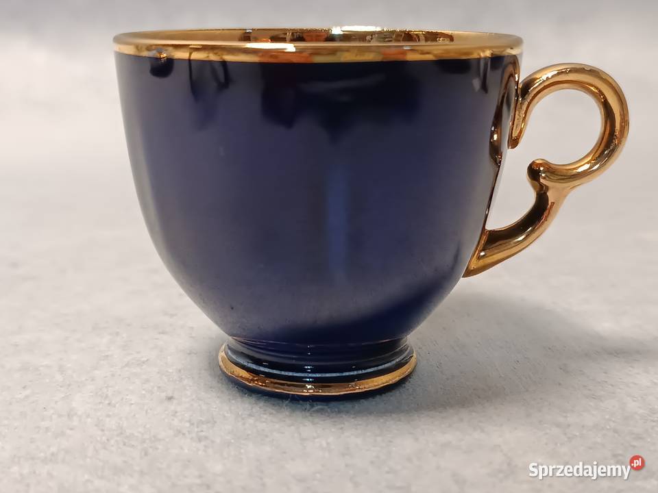 CROWN DEVON Fieldings Kobaltowa Filiżanka Duet Gdańsk