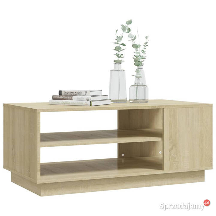 Stolik kawowy dąb sonoma 102x55x43 materiał