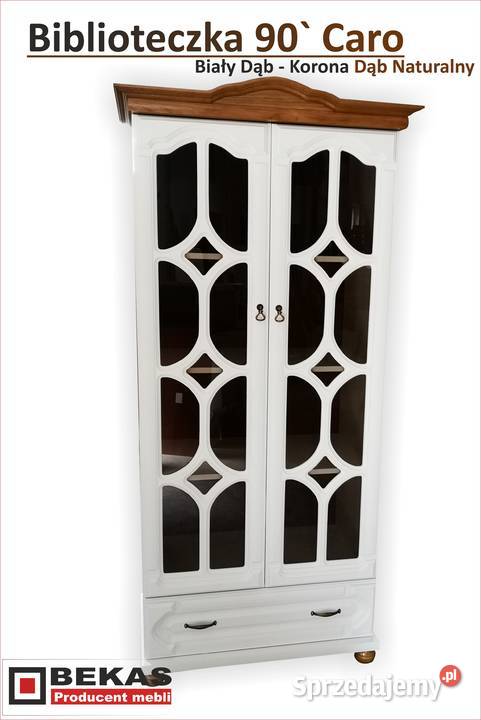 Białe Biurko LONDYN 120 2D2s White OAK Dąb Biały 50cm Mikołów