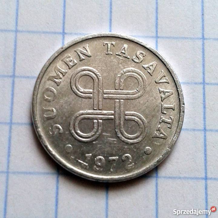 1 PENNI 1972 FINLANDIA Numizmatyka Parczew sprzedam