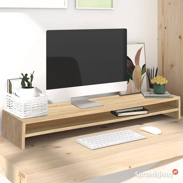 Podstawka pod monitor dąb sonoma 100x24x13 Warszawa sprzedam