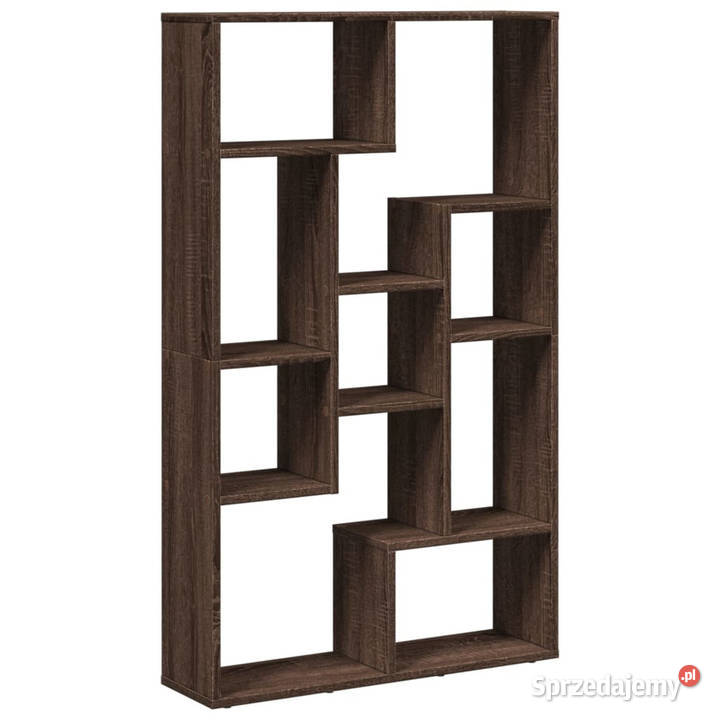 Regał brązowy dąb 72x20x120 materiał Warszawa