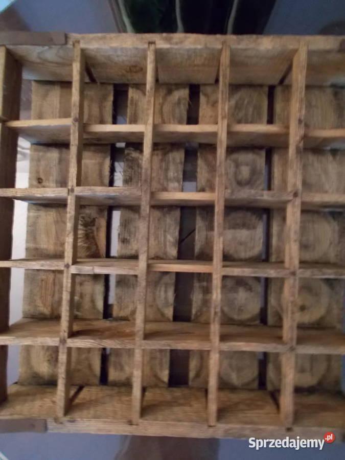Stara Historyczna Drewniana Skrzynka Półka Szczecin