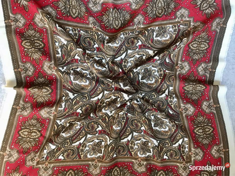 Chusta apaszka materiałowa vintage florystyczne Warszawa