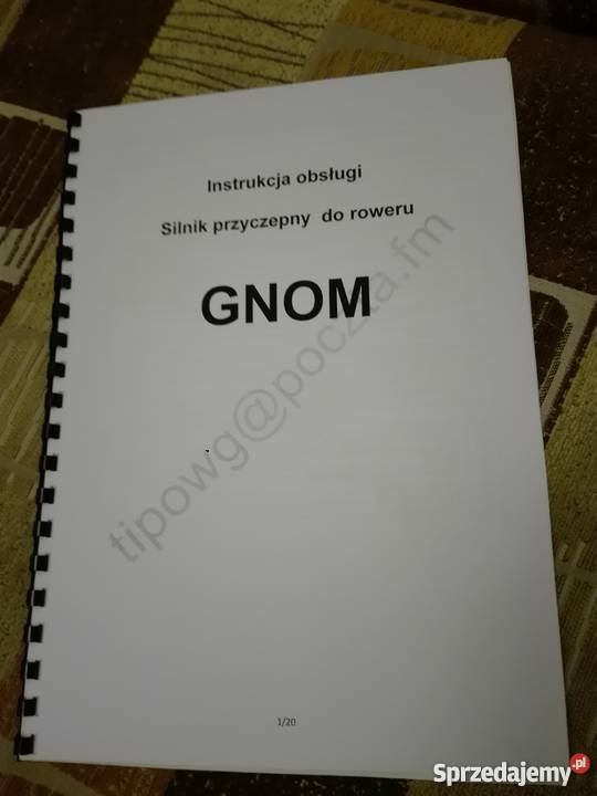 Instrukcja obsługi silnika GNOM