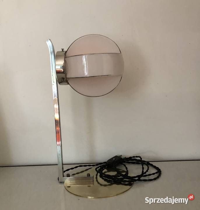 Lampka Art Deco klosz jasnoróżowy Warszawa