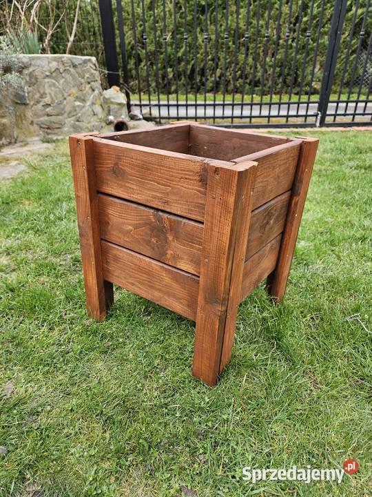 Doniczka Drewniana sosna Kwietniki Środa Śląska