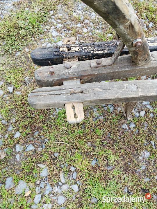 Pług konny drewniany nieuszkodzony Maszyny uprawowe