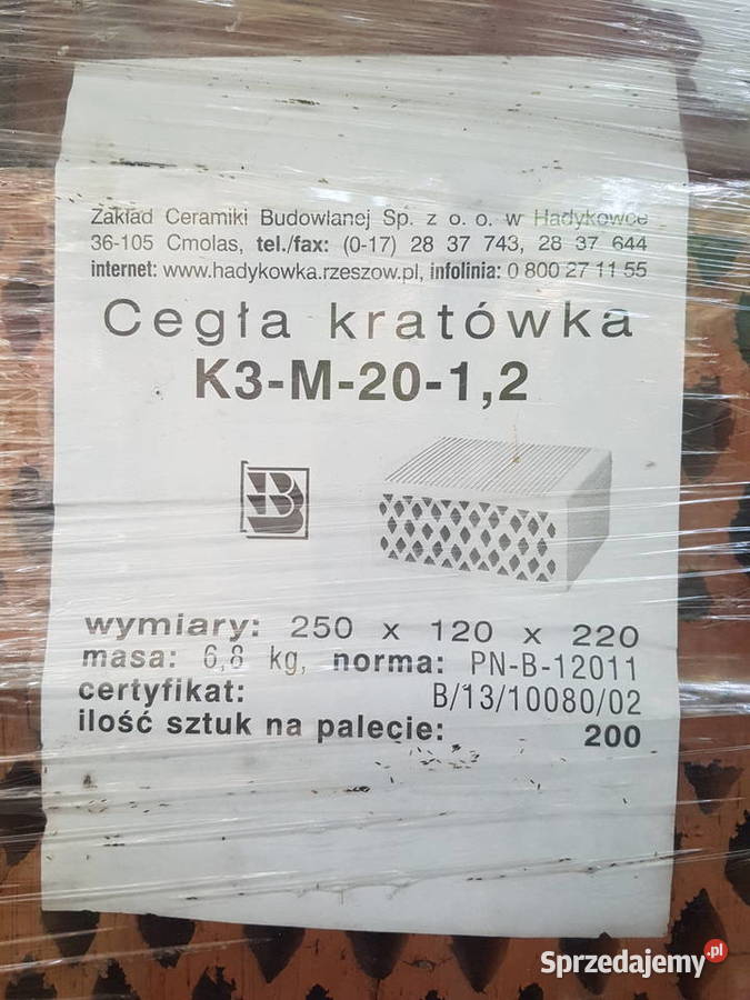 Cegłakratówka k3 m20 Radom