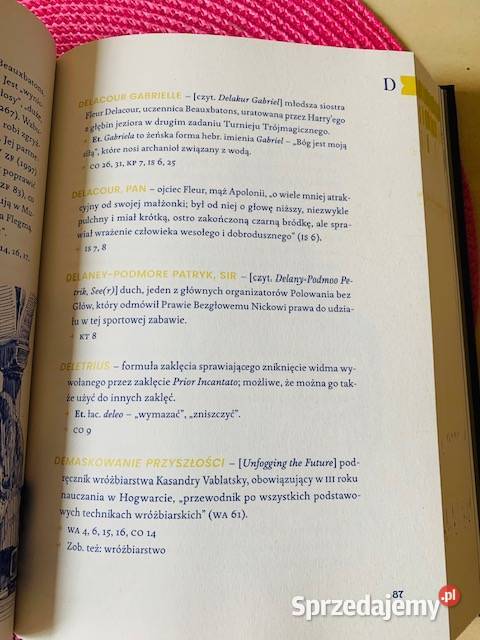 Nieoficjalny Tezaurus Harryego Pottera mazowieckie Warszawa