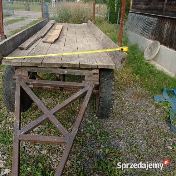 Wóz Przyczepa rolnicza dwuosiowa solidna Radomyśl Wielki