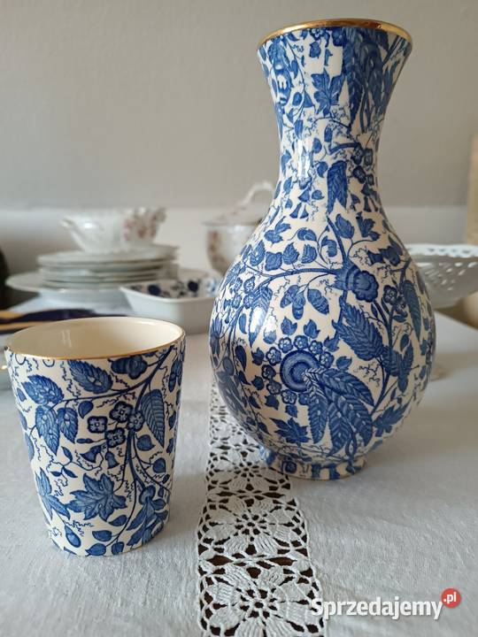 Stary zestaw porcelany wazon i wazonik Gorlice