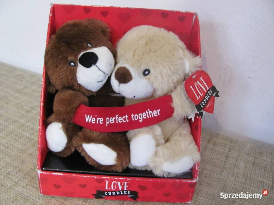maskotka dwa misie love cuddles Were perfect Pozostałe Zamość