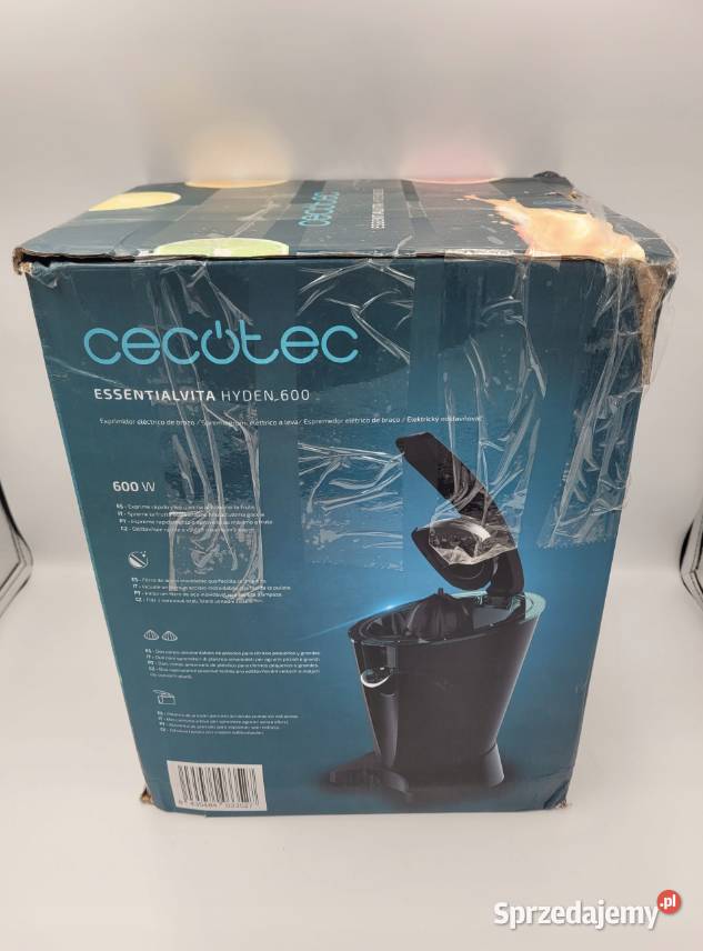 Sokowirówka Cecotec EssentialVita Hyden 600 Pogorzela