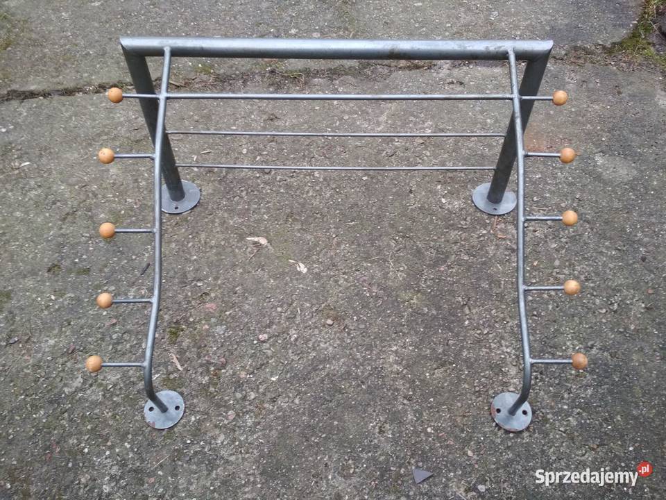 Metalowy wieszak garderoba z półką 612 Pozostałe