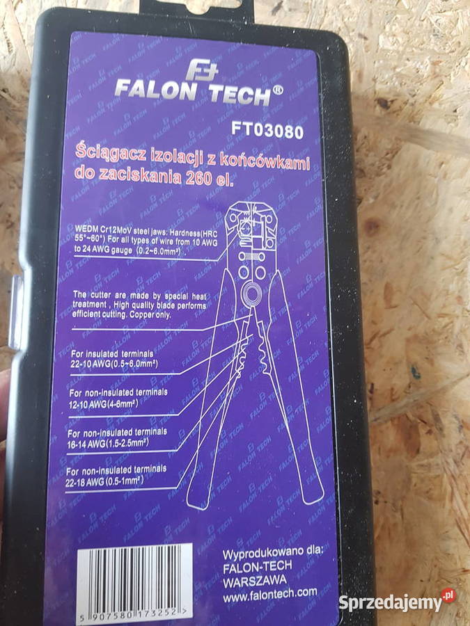 FALON TECH Ściągacz izolacji konektory 260 el Głogowa