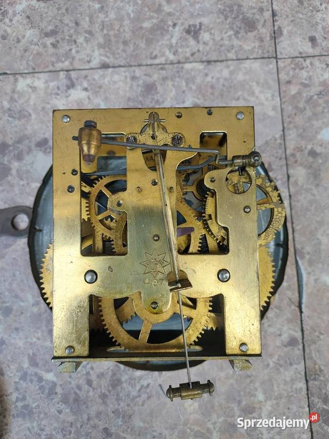 Stary zegar ścienny Junghans 1907r eklektyczny pomorskie Tczew