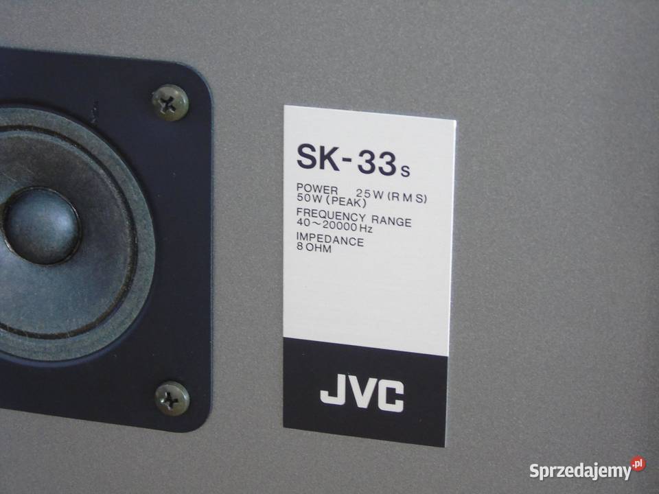 Kolumny JVC SK33s Vintage 8 ohm WYSYŁKA podkarpackie sprzedam