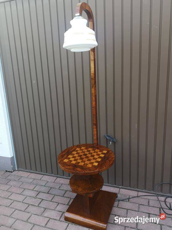 Lampa Art Deco Orzech Politura Unikat Stara wielkopolskie Swarzędz