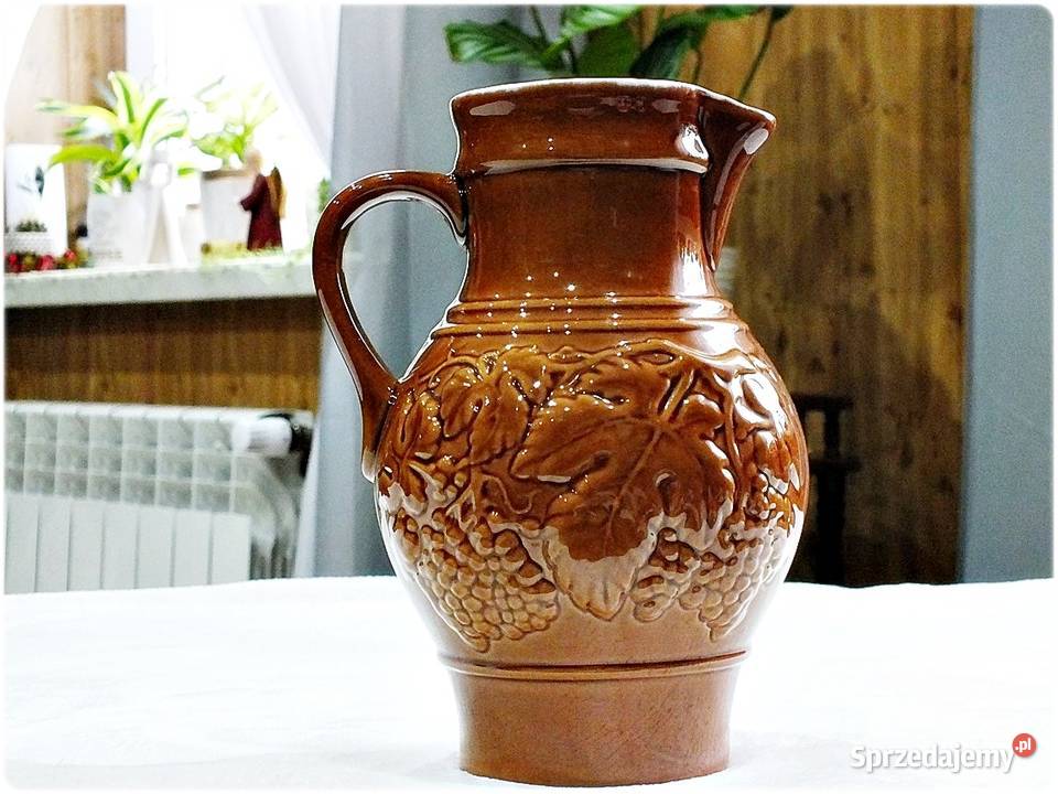 Duży Dzban Dzbanek z uchem GDR Ceramika Żary