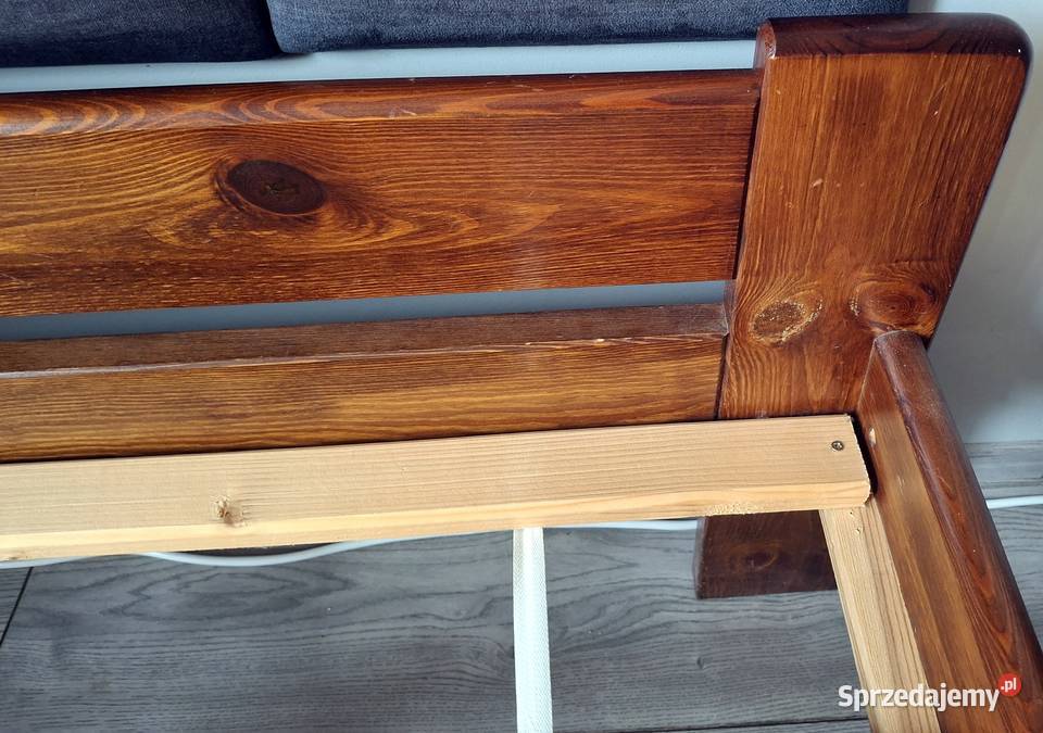 Rama łóżka stelaż drewno z szufladą 120x200