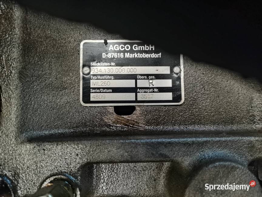 Skrzynia JCB Fastrac ML260 934130000000 wielkopolskie Wilkowo